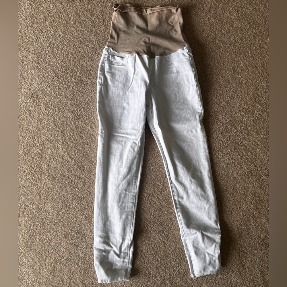 Joe’s White Ankle Maternity Jeans